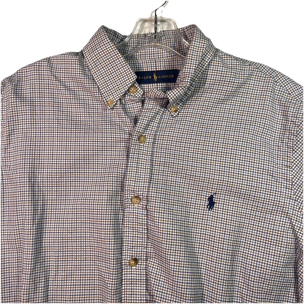 Polo Ralph Lauren Men's Dress Shirt Button Up Long Sleeve Size Large